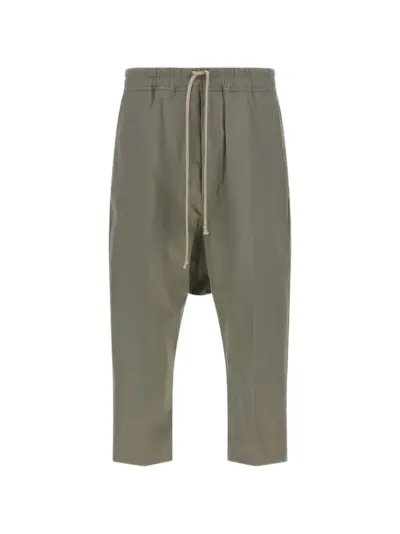 Rick Owens drawstring cropped trousers - Grey