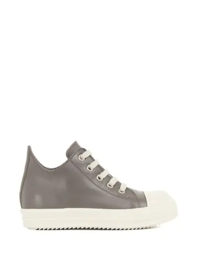 Rick Owens lace-up leather sneakers - Grey