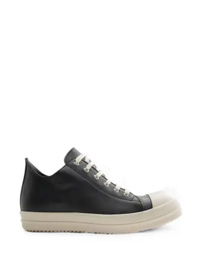 Rick Owens leather sneakers - Black