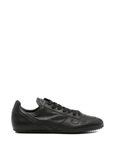 Rick Owens leather sneakers - Black