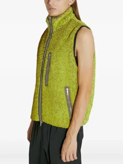 Song For The Mute faux-fur gilet - Yellow