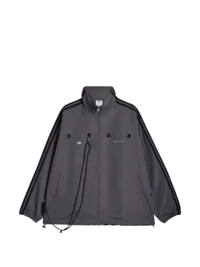 Song For The Mute x Song for the Mute 007 logo-print zip-up jacket - Grey