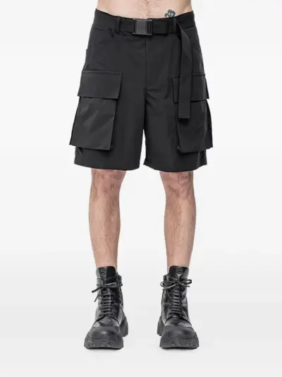 The Viridi-Anne water-repellent cargo shorts - Black