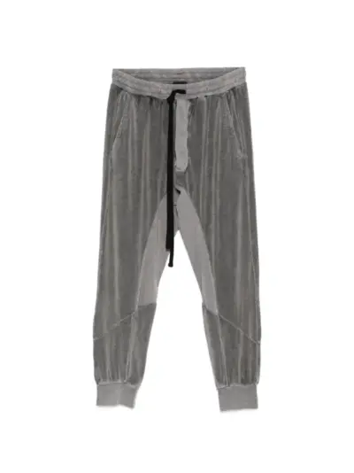 Thom Krom panelled drawstring track pants - Grey