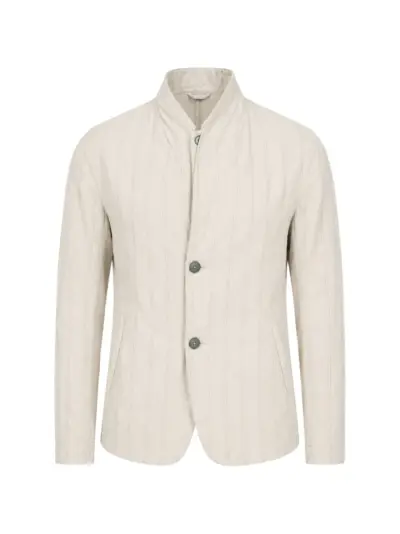 Transit pinstripe-patterned jacket - Neutrals