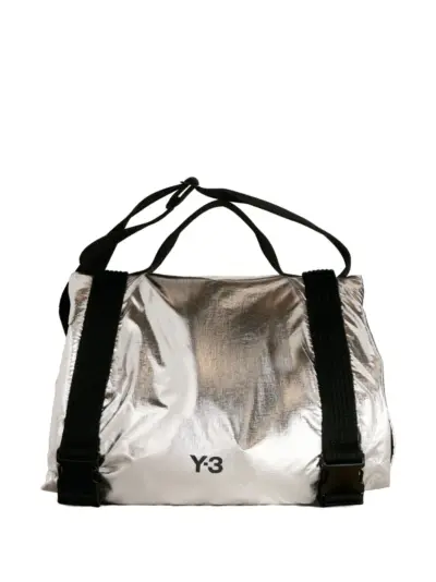 Y-3 metallic-finish bag - Silver