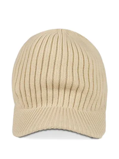 Y-3 ribbed-knit Y-3 beanie hat - Neutrals