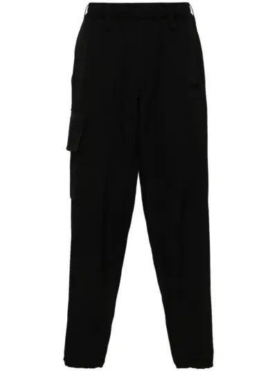 Yohji Yamamoto wool trousers - Black