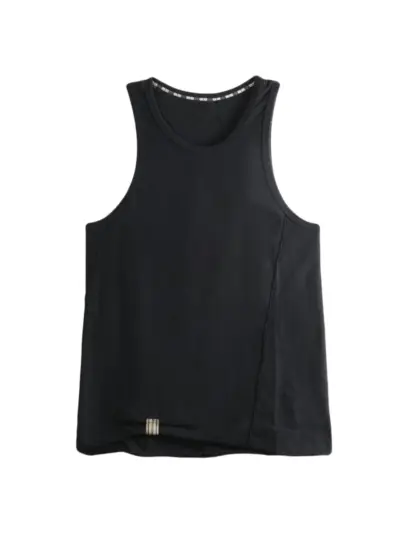 Ziggy Chen exposed-seam vest - Black