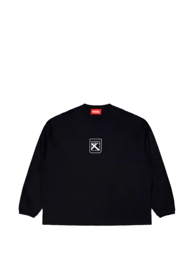032c Fainting Cross graphic-print sweater - Black