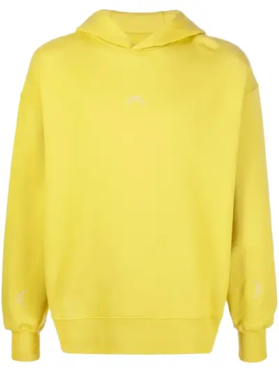 A-COLD-WALL* logo-print pullover hoodie - Green