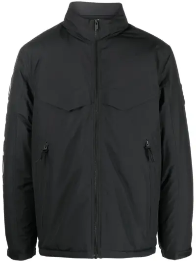 A-COLD-WALL* logo-print zipped jacket - Black