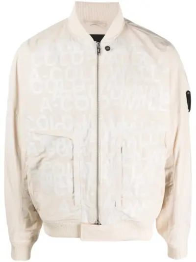 A-COLD-WALL* zip-fastening bomber jacket - Neutrals