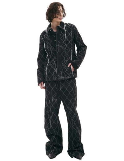 AIREI Jacket with asymmetrical threads