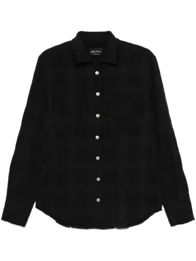 Andrea Ya'aqov plaid-check shirt - Black