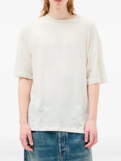 Ann Demeulemeester Dieter slogan-print cotton T-shirt - White