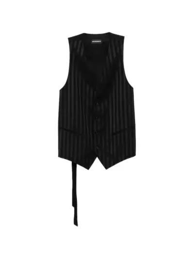 Ann Demeulemeester Juikko striped waistcoat - Black