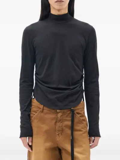 Ann Demeulemeester Lenart mock-neck T-shirt - Black