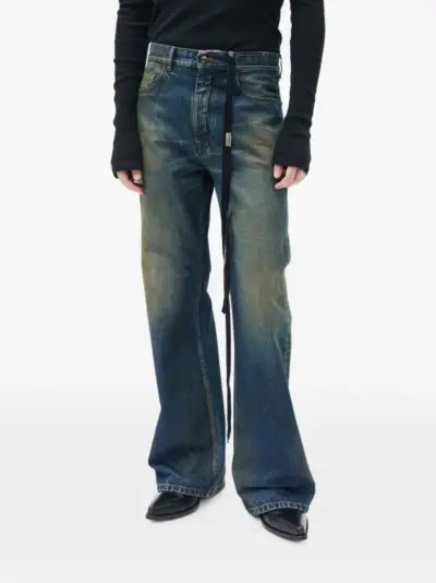 Ann Demeulemeester Modest faded flared jeans - Blue