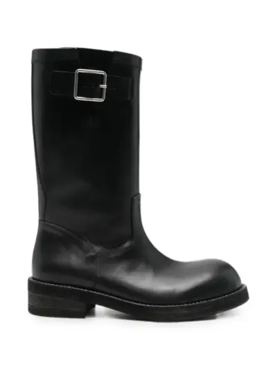 Ann Demeulemeester Neldor buckle-detail leather boots - Black