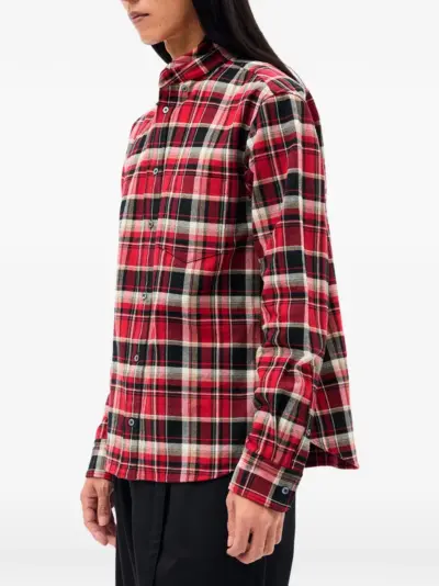 Ann Demeulemeester check-print shirt - Red