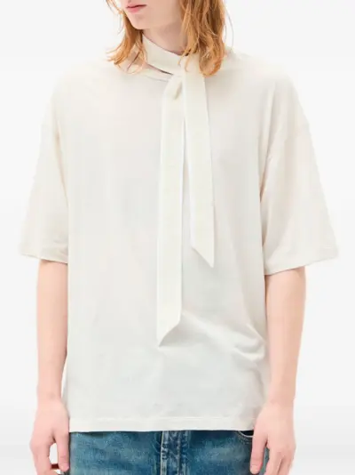 Ann Demeulemeester slogan-print T-shirt - White