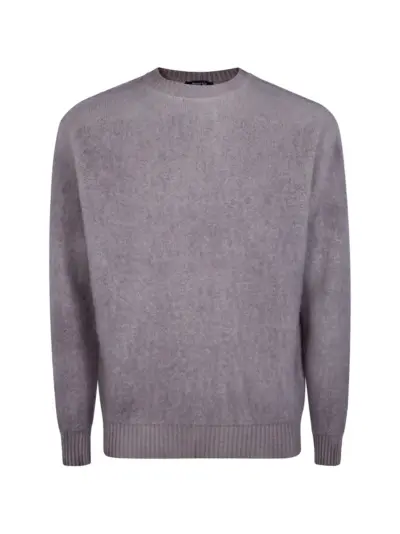 Avant Toi fine-knit crew-neck sweater - Brown