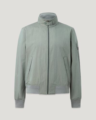 Belstaff Men's Overland Jacket Compact Technical Cotton Atlantic Grey Size 2xl
