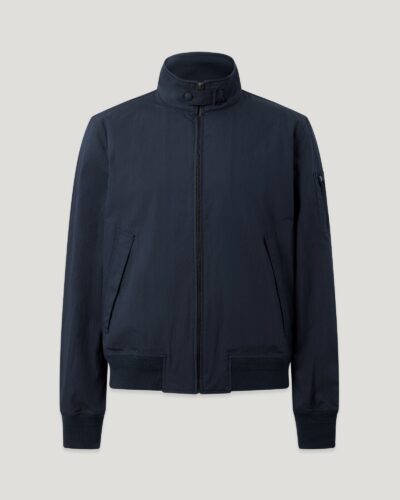 Belstaff Men's Overland Jacket Compact Technical Cotton Dark Ink Size 2xl