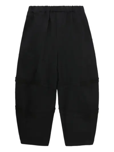 Black Comme Des Garçons elasticated-waistband trousers