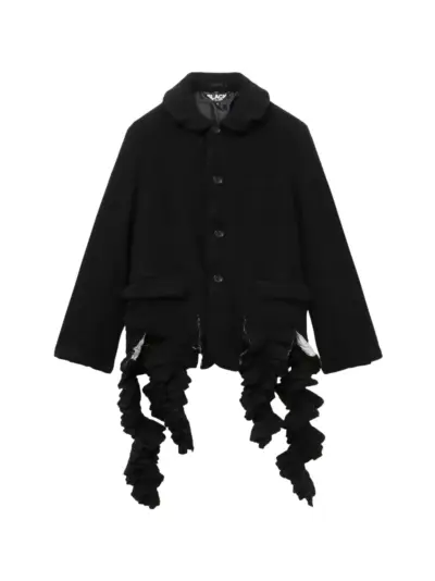 Black Comme Des Garçons ruffled jacket