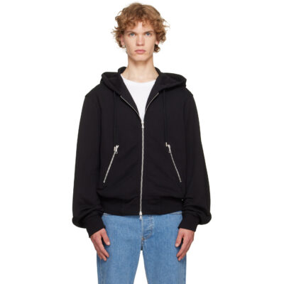 Dries Van Noten Black Zip Hoodie