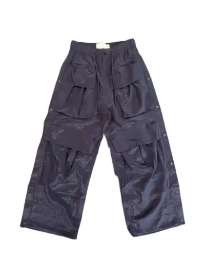 Feng Chen Wang multi-pocket cargo pants - Blue