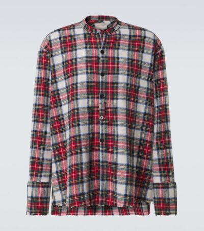 Greg Lauren Plaid cotton shirt