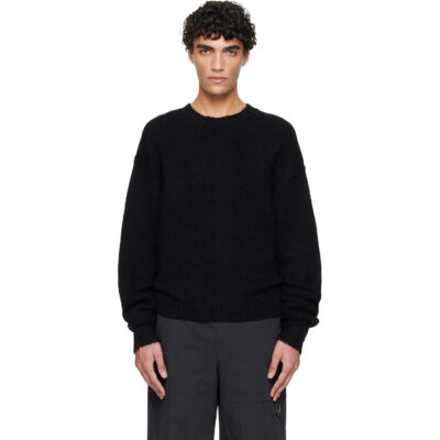 HELIOT EMIL Black Roan Alpaca Knit Sweater