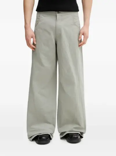 HELIOT EMIL seam-detail wide-leg trousers - Grey