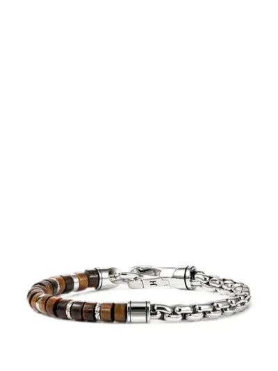 John Hardy Heishi tiger eye bracelet - Silver