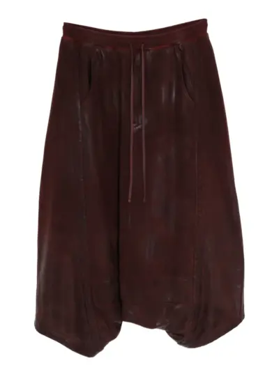 Julius drop crotch pants - Red