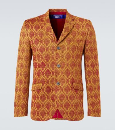 Junya Watanabe Floral single-breasted jacquard blazer