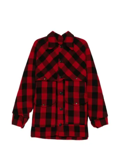 Junya Watanabe MAN X FIlson Garment checked wool jacket - Red