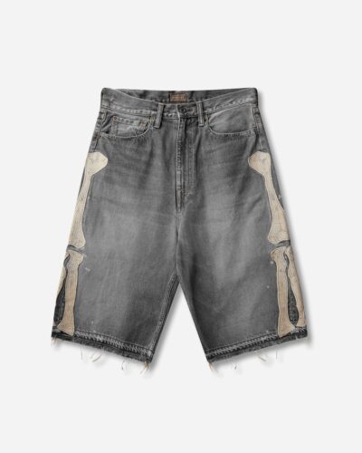 KAPITAL Men s 14oz Denim 5P Shorts (Bone) Black
