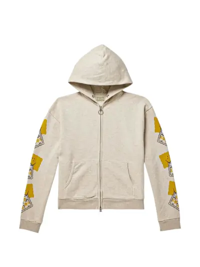 KAPITAL Peckish Bowy logo-print hoodie - Neutrals