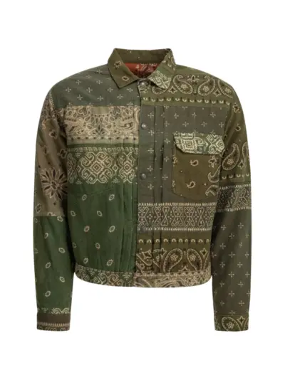 KAPITAL bandana-print reversible shirt jacket - Green