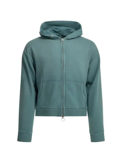 KAPITAL zip-up cotton hoodie - Blue