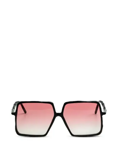 Kuboraum L12 square-frame sunglasses - Black