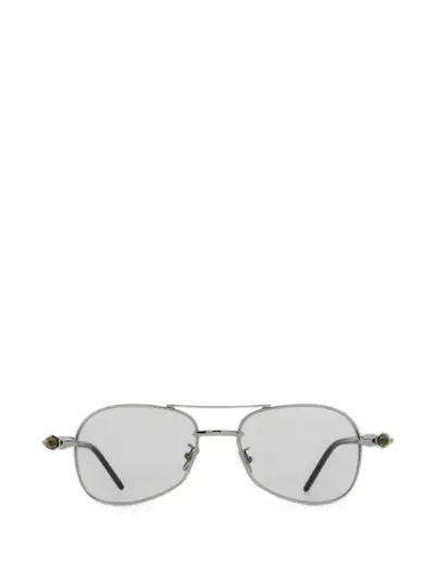 Kuboraum P75 pilot-frame sunglasses - Silver