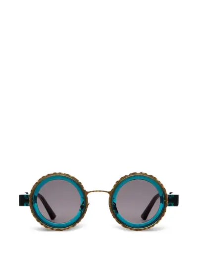 Kuboraum Z3 round-frame sunglasses - Green