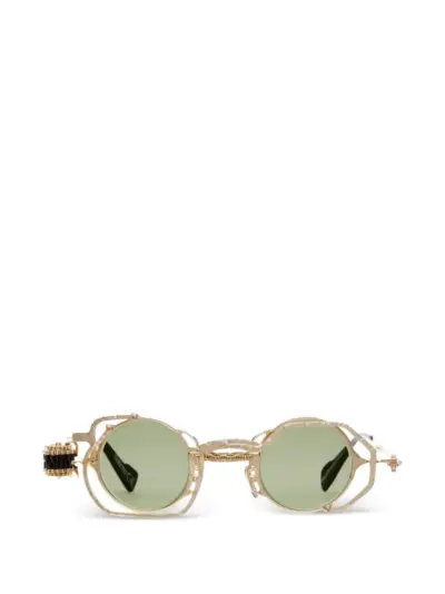 Kuboraum Z50 round-frame sunglasses - Gold