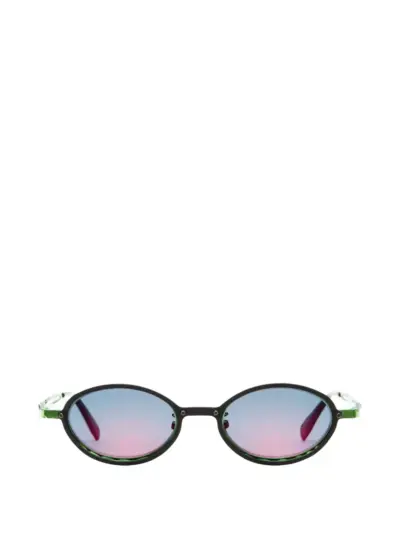 Kuboraum round-frame sunglasses - Black