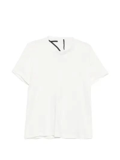 Leon Emanuel Blanck Wide seam-detail T-shirt - White